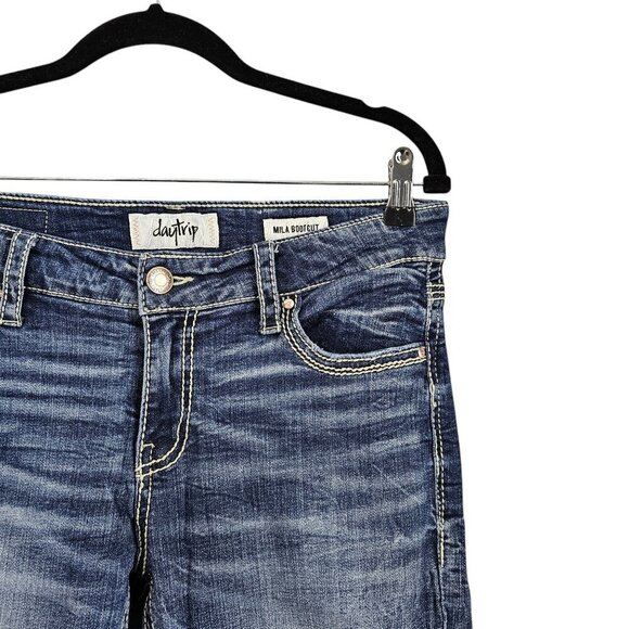 Daytrip BKE Buckle Mila Denim Women's Bootcut Stretch Mid Rise Blue Jeans - Picture 5 of 12